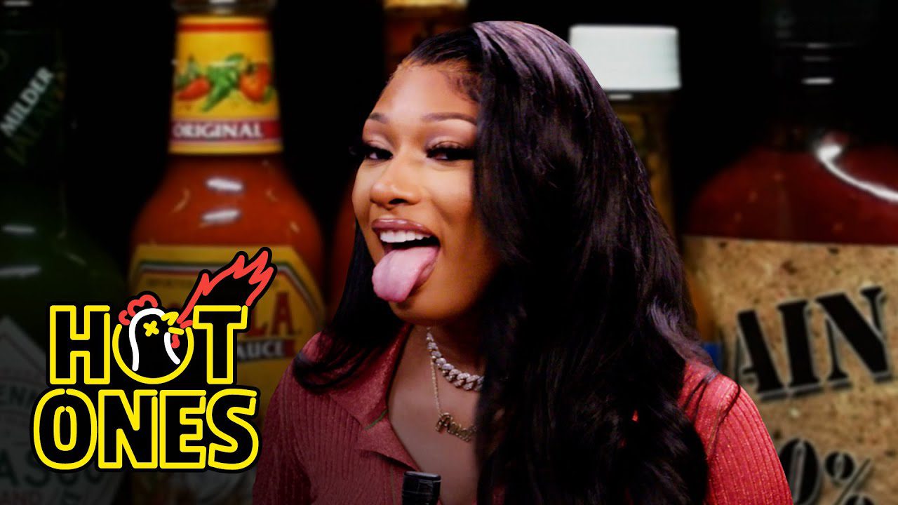 Hot Ones: Megan Thee Stallion turns into Hot Girl Meg while eating spicy wings