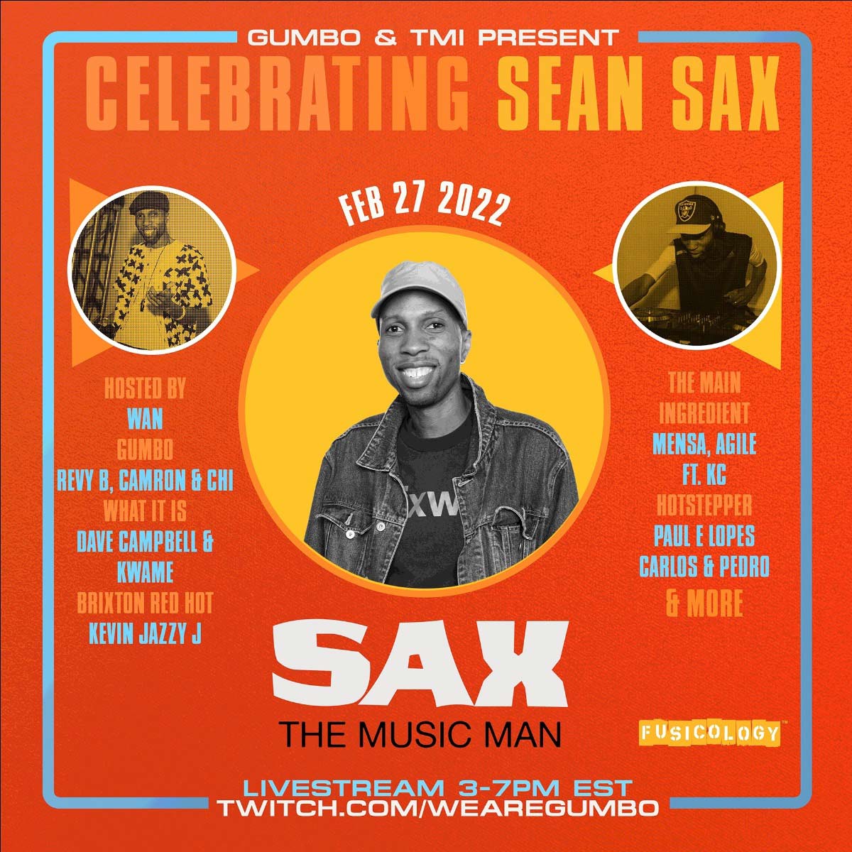 Feb. 27: Celebrating Sean Sax. A DJ tribute to Toronto’s own, DJ Sean “Sax” Taylor
