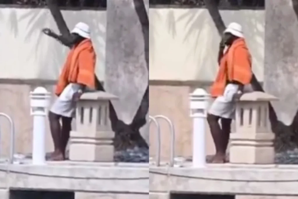 Diddy Spotted Dancing and Smoking Outside His Miami Mansion