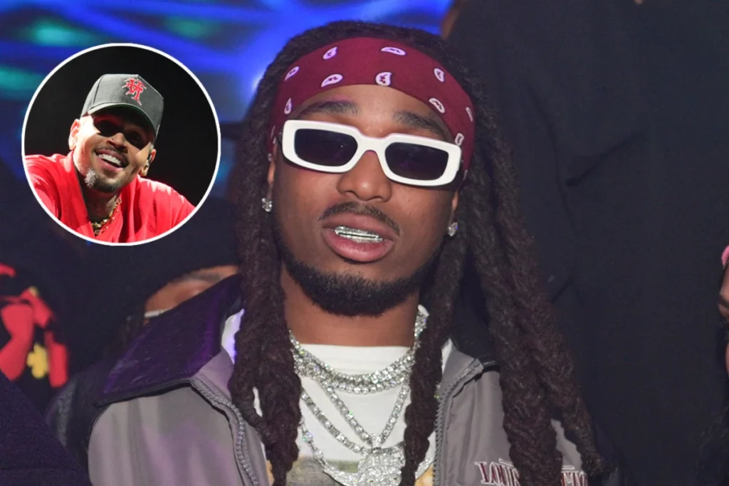 Fans Claim Chris Brown Bought All the Tickets to Quavo’s Concert