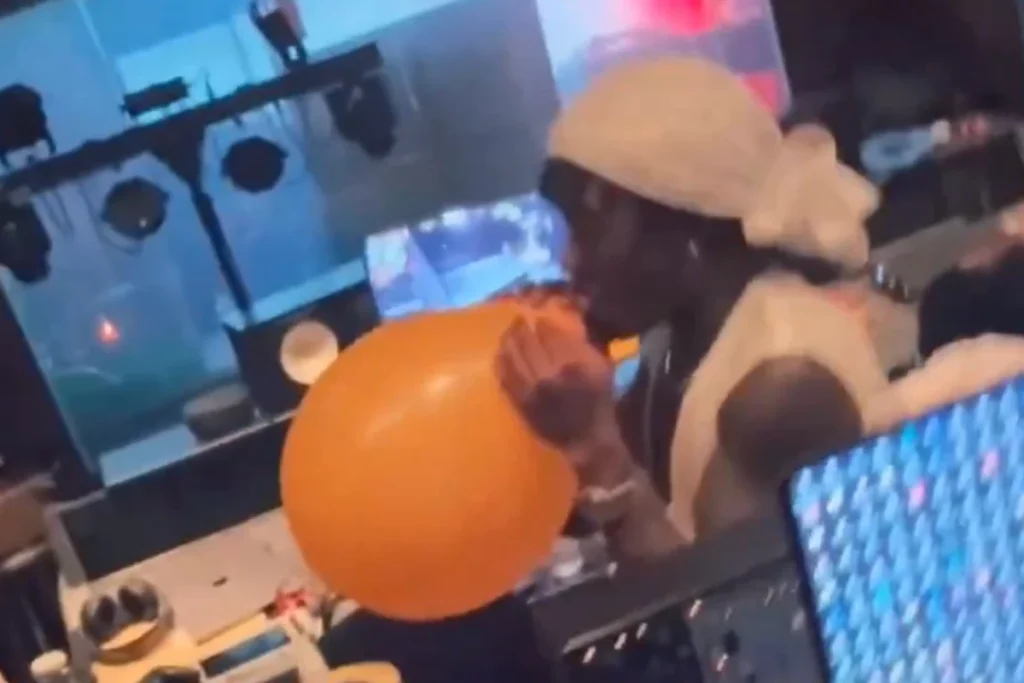 Lil Uzi Vert Seen Inhaling Balloon Allegedly Filled With Nitrous