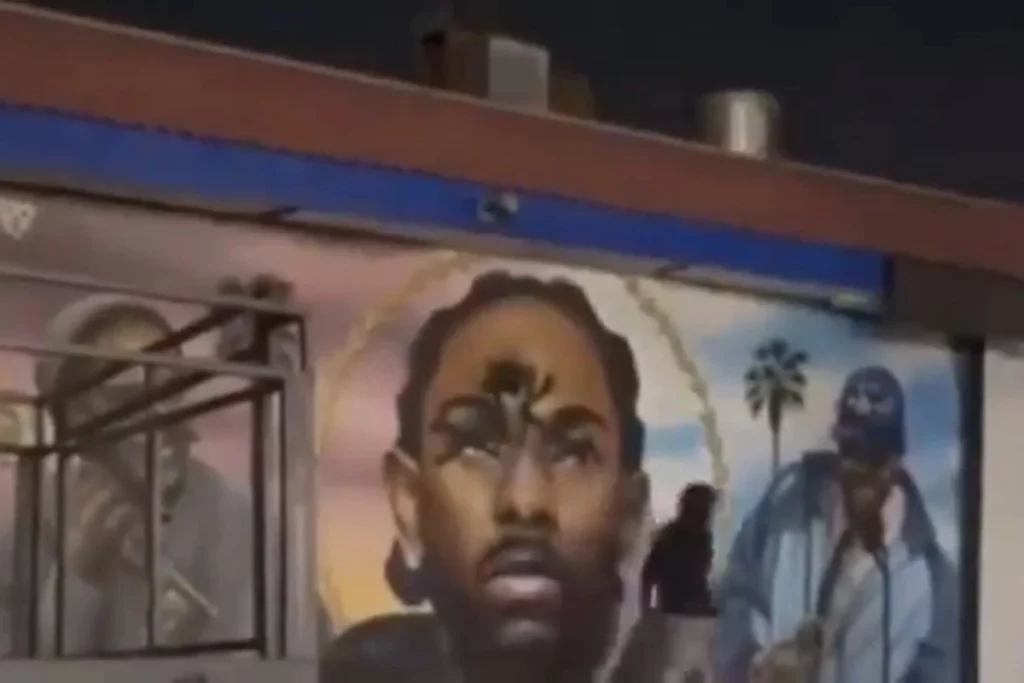 A Kendrick Lamar Mural in Compton Gets Vandalized