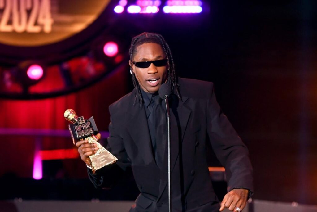 Travis Scott Wins I Am Hip Hop Award at 2024 BET Hip Hop Awards