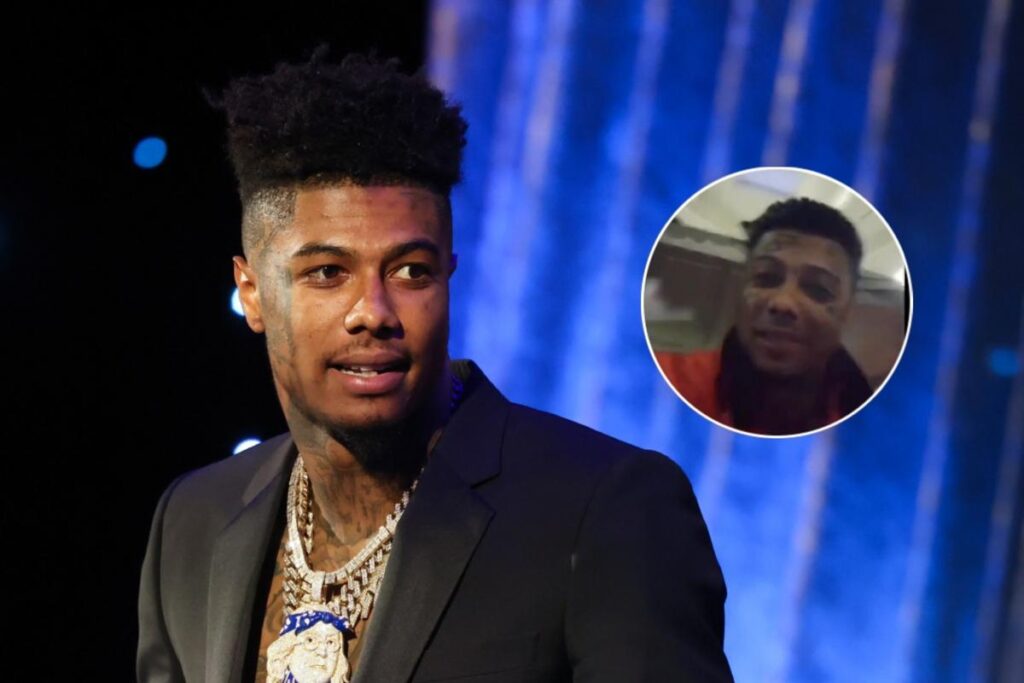 Blueface Covers His Face With a Bunch of Tattoos in Prison